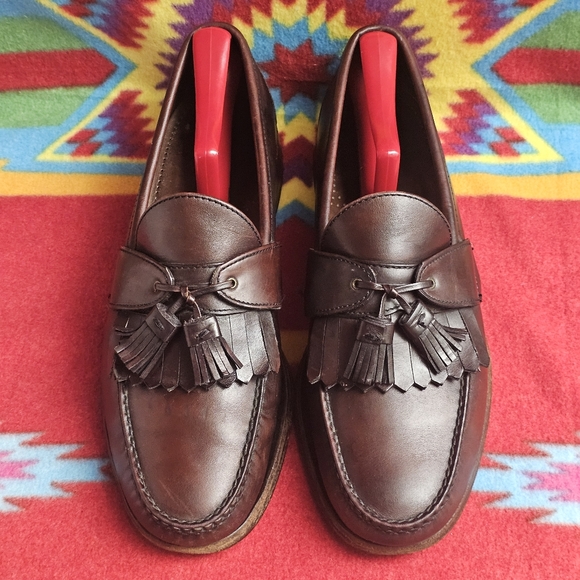 Allen Edmonds Enfield Tassel Loafers Mens Size 10.5 D Brown Kiltie Slip On Shoes main image 15